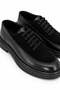 Men's Black Genuine Leather and Suede Lace-Up Thick Sole Shoes – Garda - 2
