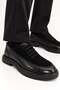Men's Black Genuine Leather and Suede Lace-Up Thick Sole Shoes – Garda - 3