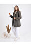 Women's Short Trench Coat with Hooded Pockets - 2