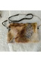 Genuine Lambskin Patterned Design Detachable Strap Clutch Shoulder and Hand Bag 24X16 cm - 5