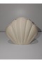 Seashell Shaped Beige/Cream Makeup Organizer – Decorative Object (12X15 cm) - 2