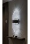Bhbackhome Aura Large 51 cm Modern Design Led Sconce - Wall Lamp - Silver Case - White Led - Battery Operated