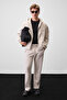 Gallo Cotton Fleece Inside, Hooded, Elastic Waist, Double Pockets, Regular Stone Color Top and Bottom Set - 3