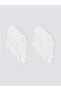 White Women's Plain Booties Socks 10 Pcs - 4