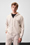Gallo Cotton Fleece Inside, Hooded, Elastic Waist, Double Pockets, Regular Stone Color Top and Bottom Set - 2