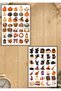 280 Pieces Halloween Sticker Book 8 Sheets A5, Agenda Journal Scrapbook Planner Stb00003 - 6