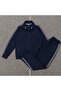 Men's Diver Fabric High-Quality Stand-Up Collar Full Stretch Tracksuit Set Dawraz-3037 - 2