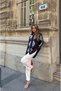 Women's Oversize Shirt with Beading on Front, Back and Sleeves - 4