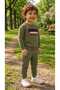 Boys' Winter Tracksuit Set Sweatshirt Bottoms Cotton Three-Thread Ribbed 3-4-5-6-7 Years Old (Please Choose One Size Larger) - 2