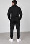 Men's Ribbed Diver Fabric High-Quality Stand-Up Collar Fully Flexible Tracksuit Set Dawraz-3030 - 4