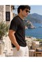 Men's Crew Neck Short Sleeve Slim Summer Knitwear T-Shirt Comfortable Fit - 4