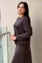 Fuat Gürşen Slogan Bead Detailed Short Front Long Back Tunic Skirt Set - 3