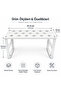 Metal Cabinet Shelf Organizer White Kitchen Refrigerator Organizer 31,5X13X16,5 cm - 2