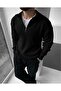 3-Pack Advantageous Men's Half-Zipper Stand-Up Collar Knit Sweater - 3