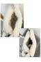 Girls Heart Shaped Fluffy Faux Fur Handbag for Women Soft Small Shoulder Bag Clutch Purse - 4