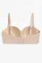 Light Skin Tone Women's Premium Laser Cut Seamless Unlined Non-Wired Removable Strap Strapless Bra - Non-Marking Comfortable Underwear - 7