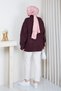 Women's Half Turtleneck Knitwear Cardigan with Pockets - 5