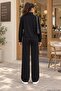 Turtleneck Viscose Two-Thread Set - Black - 4