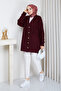 Women's Block Patterned Soft Textured Knitwear Cardigan - 3
