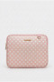 New Product, 11" & 12 Inch Polka Dot Powder Tablet Case with Shoulder Strap, Faux Leather, Water and Impact Resistant, Powder - 4