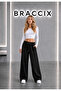 2-Piece Sweatpants (Black + Gray) Adjustable with Wide Legs and Baggy Pockets - 5