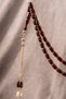 Special Blessed and Lettered Tassel Capsule Fire Amber Prayer Beads - 4