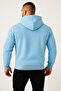 Unisex Oversize 3 Thread Raster Hooded Sweatshirt with Kangaroo Pocket, Plain / Without Print - 2