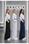 Women's 3-Piece High Waist Palazzo Sweatpants (Black-Grey-Navy Blue) - 2
