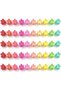 40 Pcs Mini Flower Hair Claw Clips,Non-Slip Plastic Tiny Jaw Clips for Baby Girls,Toddlers and Women,Colorful Resin Floral Hair Accessories