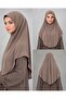 Malaysian Model Sandy Ready Hijab Khimar Scarf Hajj Umrah Prayer Suitable for Daily Use Mink - 2