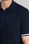 Ds Damat Regular Fit Navy Blue Plain Cardigan - 2