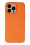 Apple iPhone 15 Pro Compatible Case with Velvet Silicone Inside - Orange