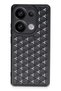 Xiaomi Redmi Note 13 Pro 5g Compatible Case Honeycomb Silicone Cover - Black