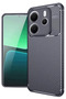 غطاء متوافق مع Redmi Note 14 4G مع تركيز تلقائي وغطاء كربوني - أزرق داكن