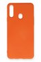 Samsung Galaxy A20S Compatible Case Nano Velvet Silicone - Orange