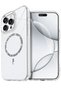 غطاء Live Diamond Magsafe متوافق مع هاتف Apple iPhone 16 Pro - شفاف