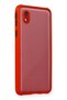 Samsung Galaxy A01 Core Compatible Case Miami Transparent Silicone - Red