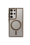 Samsung Galaxy S24 Ultra Compatible Case Boyi Magsafe Silicone Cover - Brown