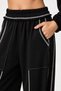 Contrast Striped Knitted Top and Bottom Set Ldm0019 Black - 5