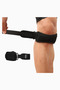 2-Piece Patella Knee Brace - Adjustable Silicone Knee Support - Black - 2