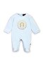 Blue Romper Newborn, 93% Cotton 7% Elastane, Soft and Flexible for Babies - 9 Months