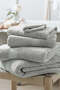 Luxury Egyptian Cotton 100% Egyptian Cotton Large Size Bath Towel - Light Gray, 115 X 180 cm