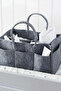 Felt Baby Care and Organizer Storage Bag - Gray, 19 X 24 X 37 cm - 2