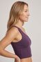 Women's Lavender One Shoulder Crop - 2
