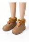 Children's and Women's Intense Fur Waterproof Figured Short Boots-Taba - 6