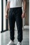 Men's Warm Three-Thread Sweatpants with Elastic Cuffs