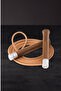 Hs815 Leather Jump Rope, Professional Speed Rope with Wooden Handle - Brown - 4