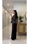 Yesra Brown Plaid Jacket and Pants Set - 3