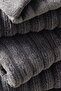 Rib Hydrocotton 100% Cotton Large Bath Towel - Dark Gray, 115 X 180 cm - 2
