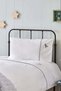 Organic Cotton Spaceman Kids Duvet Cover Set - White, Osucbgk
